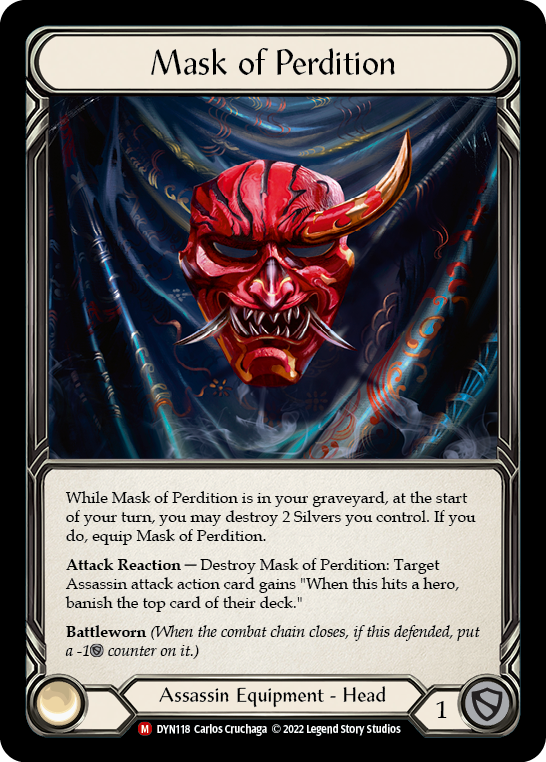 Mask of Perdition [DYN118] (Dynasty)  Rainbow Foil | Silver Goblin