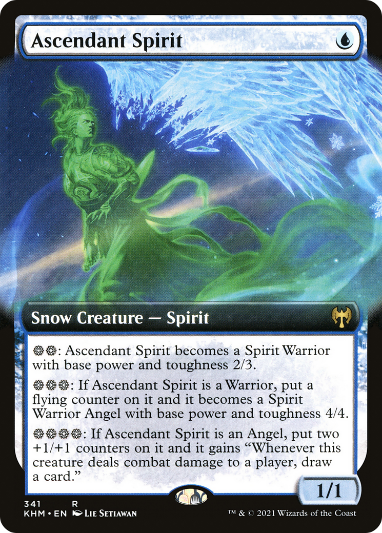 Ascendant Spirit (Extended Art) [Kaldheim] | Silver Goblin