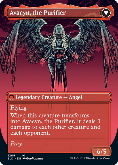 Archangel Avacyn // Avacyn, the Purifier (Display Commander) (Borderless) [Secret Lair: From Cute to Brute] Foil