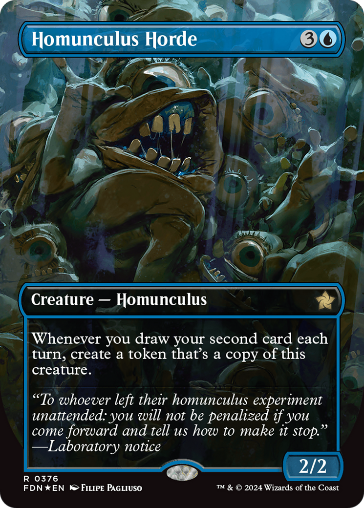 Homunculus Horde (Borderless) (Mana Foil) [Foundations] | Silver Goblin