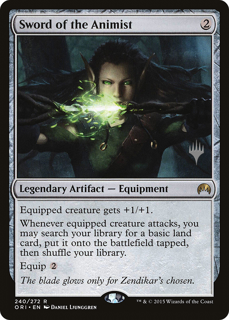 Sword of the Animist [Magic Origins Promos] | Silver Goblin