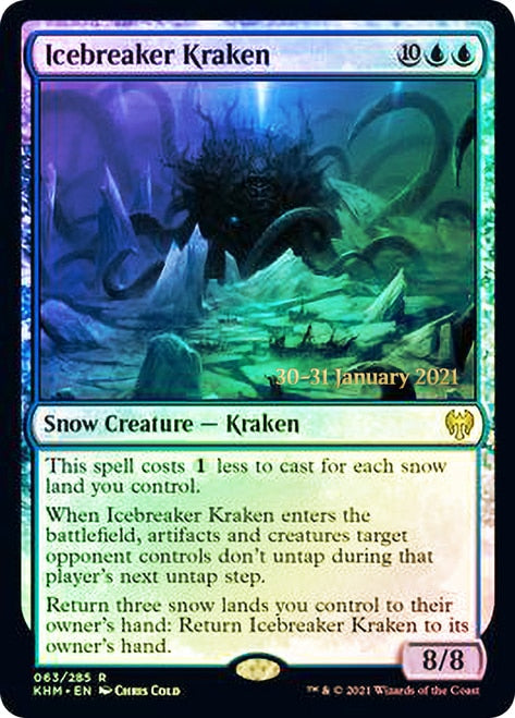 Icebreaker Kraken [Kaldheim Prerelease Promos] | Silver Goblin