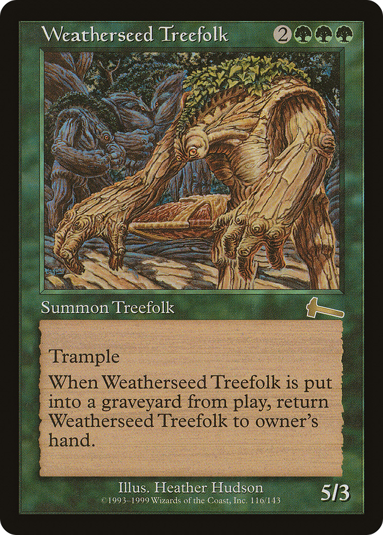 Weatherseed Treefolk [Urza's Legacy] Foil