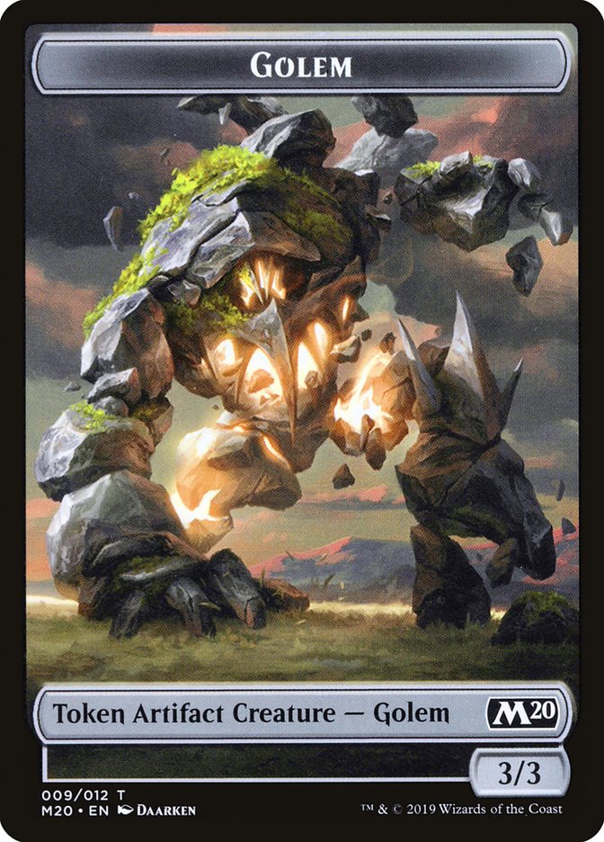 Golem Token [Core Set 2020 Tokens] | Silver Goblin