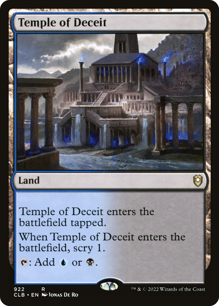 Temple of Deceit [Commander Legends: Battle for Baldur's Gate] | Silver Goblin