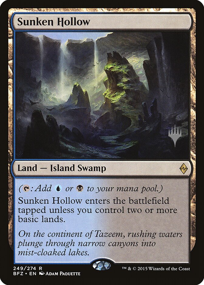 Sunken Hollow [Battle for Zendikar Promos] | Silver Goblin