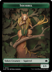 Squirrel // Food Double-Sided Token [Bloomburrow Tokens] | Silver Goblin