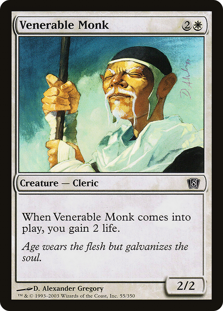 Venerable Monk (55★) Foil - Eighth Edition