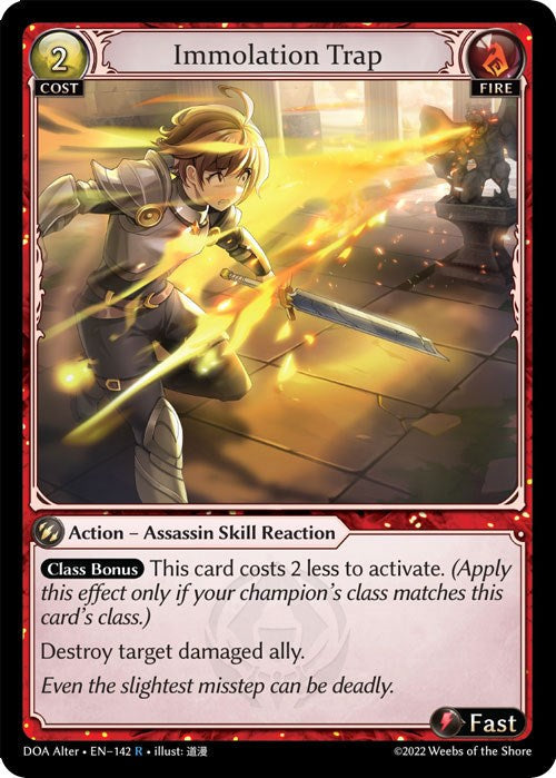 Immolation Trap (142) [Dawn of Ashes: Alter Edition] Foil