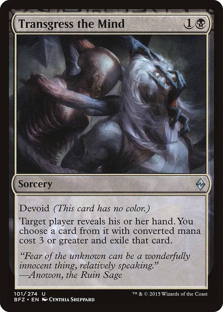 Transgress the Mind [Battle for Zendikar] | Silver Goblin