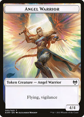 Human Warrior // Angel Warrior Double-Sided Token [Kaldheim Tokens] | Silver Goblin