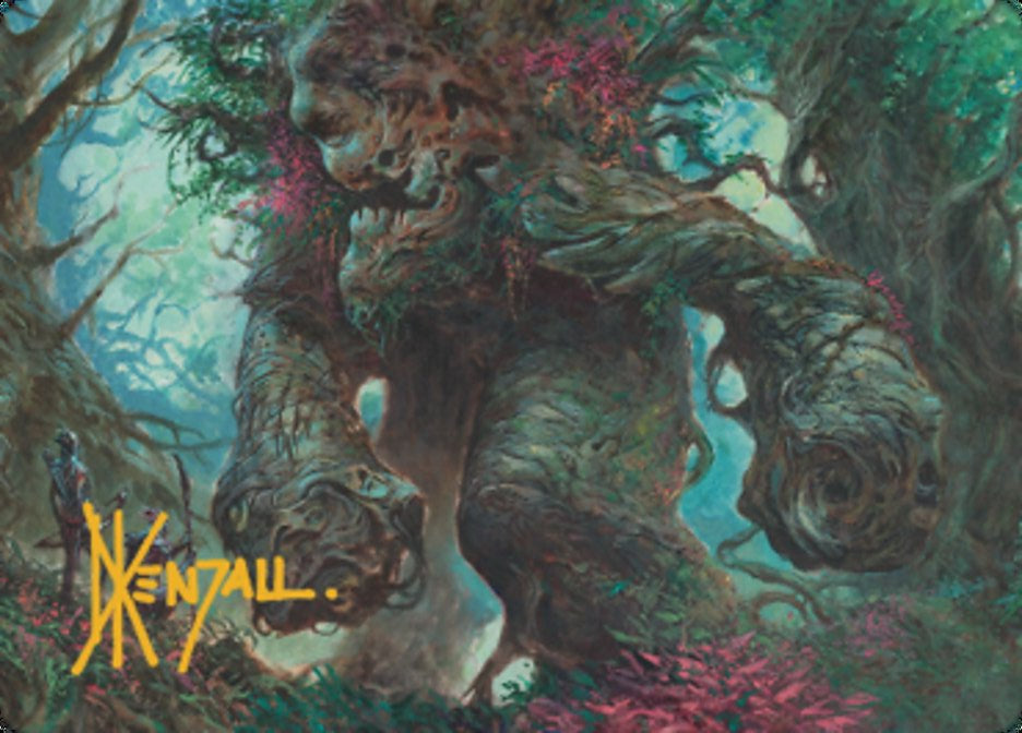 Magnigoth Sentry Art Card (Gold-Stamped Signature) [Dominaria United Art Series]