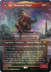 Ral, Monsoon Mage // Ral, Leyline Prodigy (Borderless) (Textured Foil) [Modern Horizons 3] | Silver Goblin