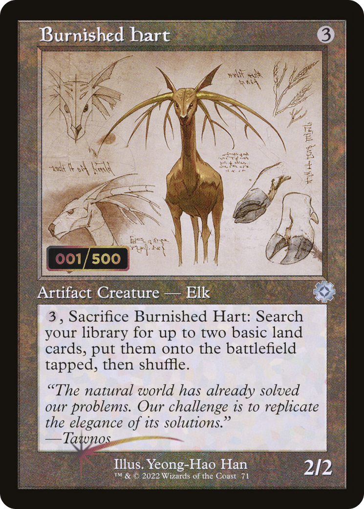 Burnished Hart (Retro Schematic) (Serialized) [The Brothers' War Retro Artifacts] | Silver Goblin