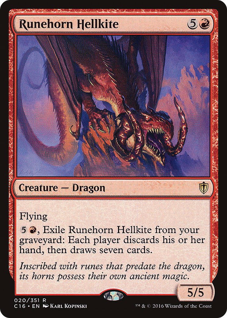 Runehorn Hellkite [Commander 2016] | Silver Goblin