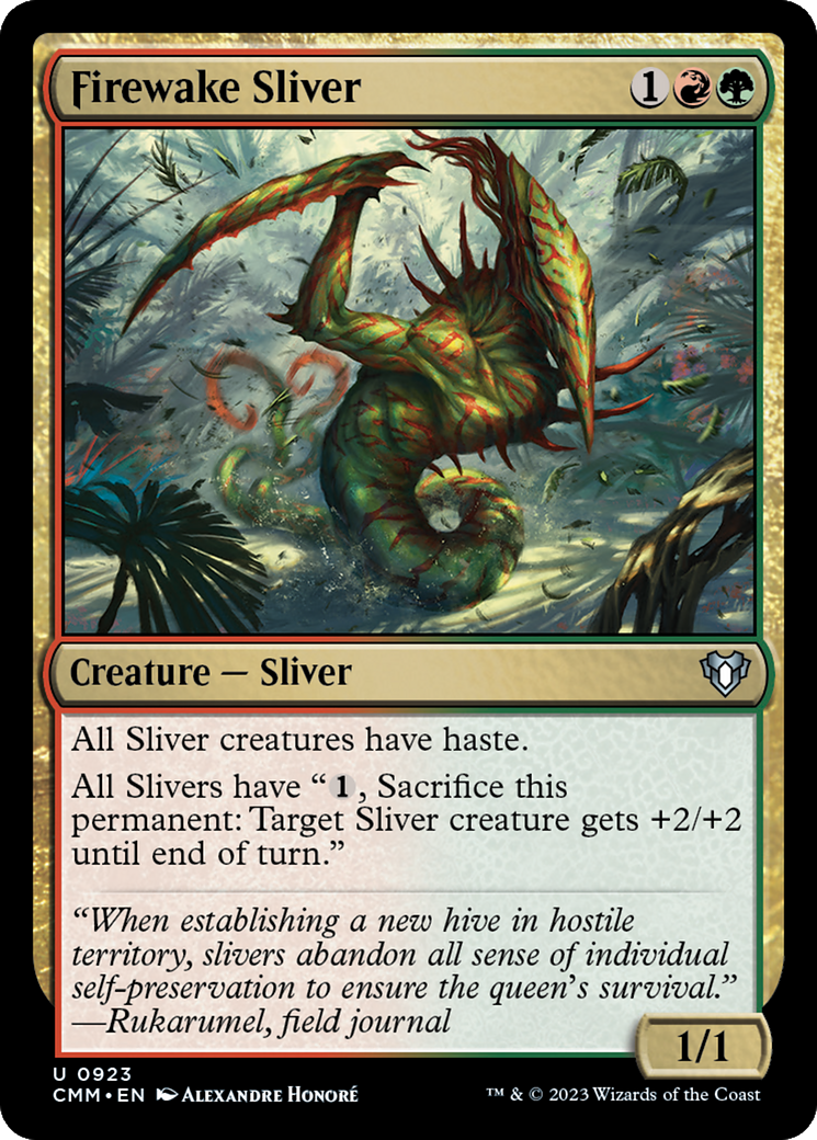 Firewake Sliver [Commander Masters] | Silver Goblin