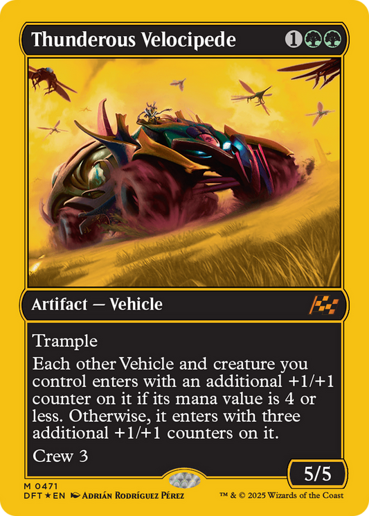 Thunderous Velocipede (First-Place Foil) Foil (471) - Aetherdrift