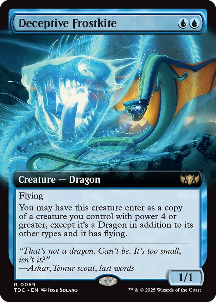 Deceptive Frostkite (Extended Art) (059) - Commander: Tarkir: Dragonstorm