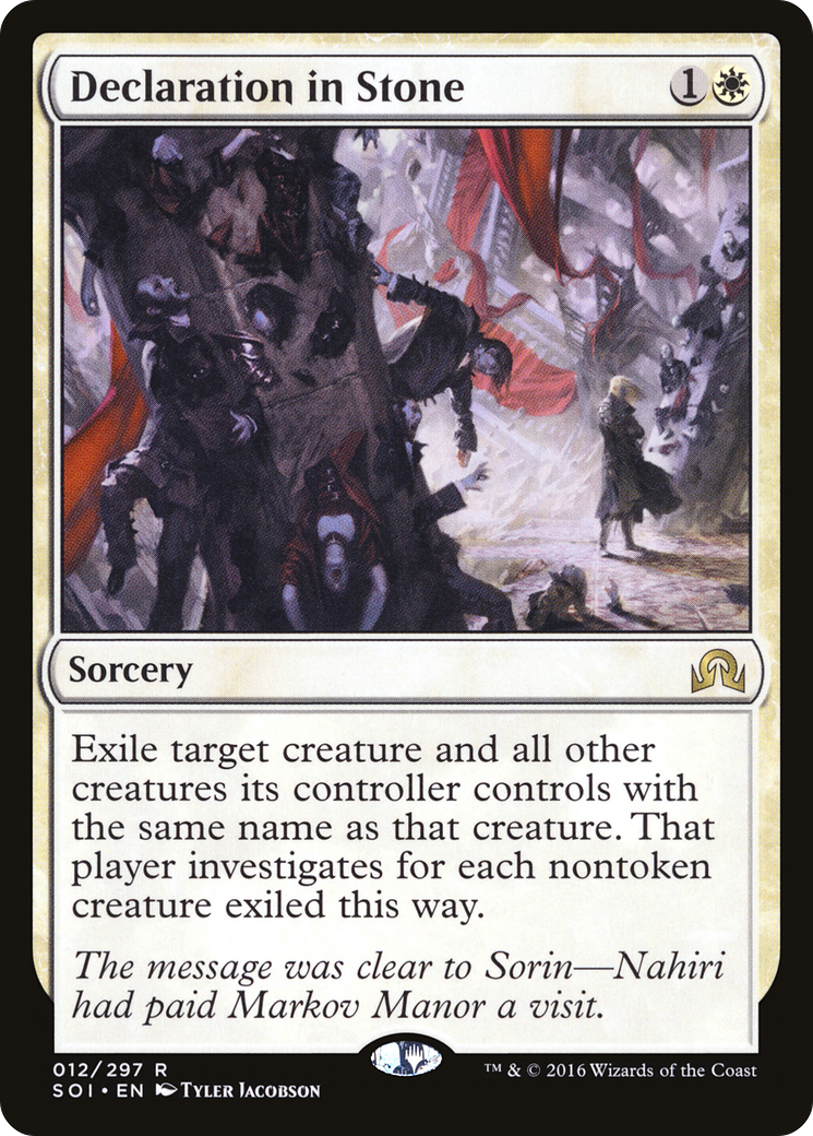 Declaration in Stone [Shadows over Innistrad] | Silver Goblin