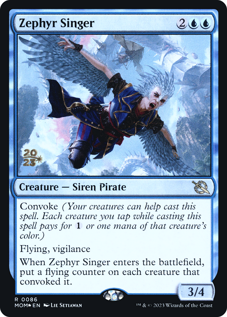 Zephyr Singer [March of the Machine Prerelease Promos] | Silver Goblin