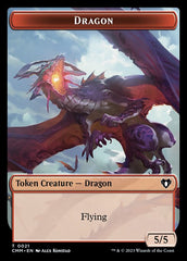 Thopter // Dragon (0021) Double-Sided Token [Commander Masters Tokens] | Silver Goblin