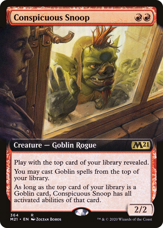 Conspicuous Snoop (Extended Art) [Core Set 2021] Foil