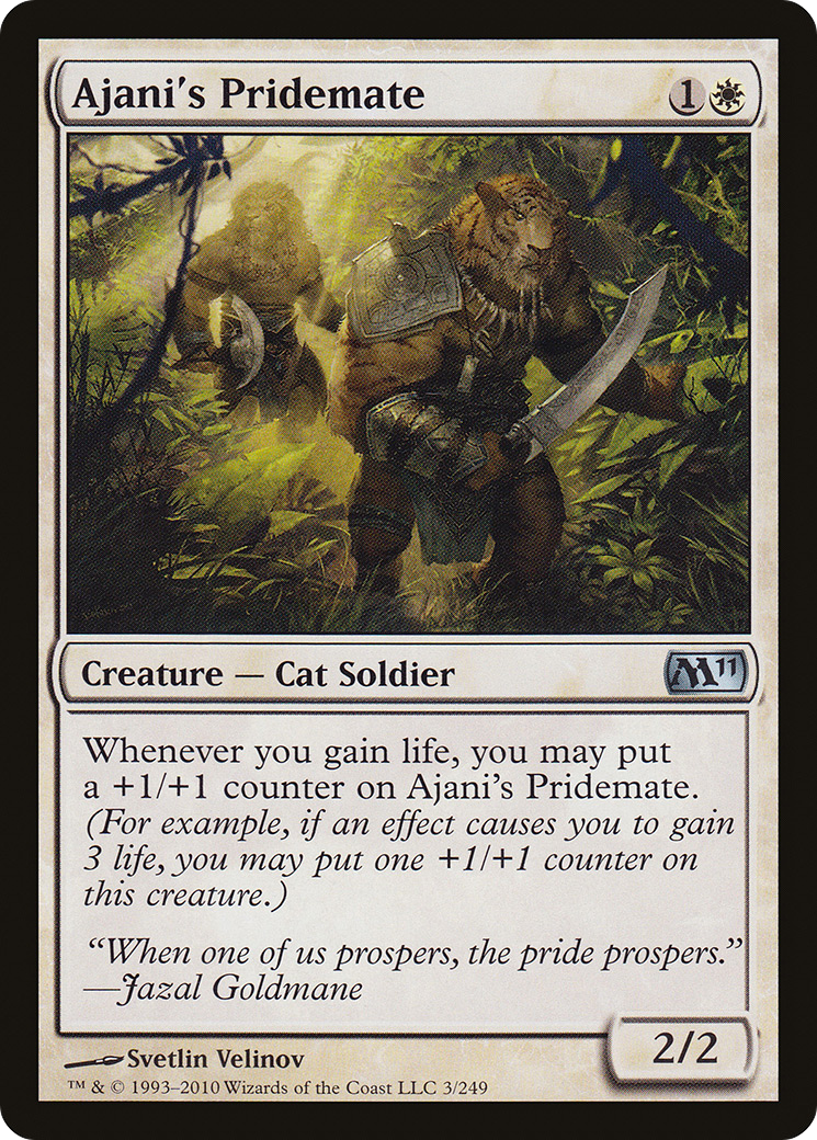 Ajani's Pridemate [Magic 2011] | Silver Goblin