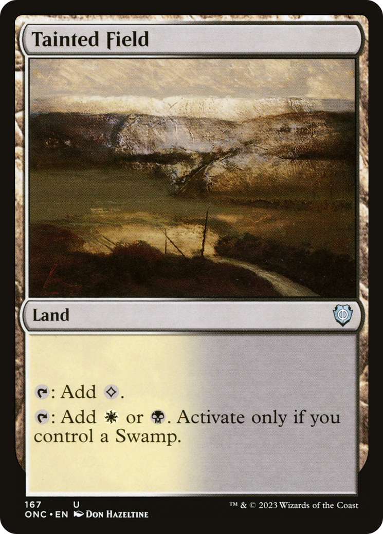 Tainted Field [Phyrexia: All Will Be One Commander] | Silver Goblin