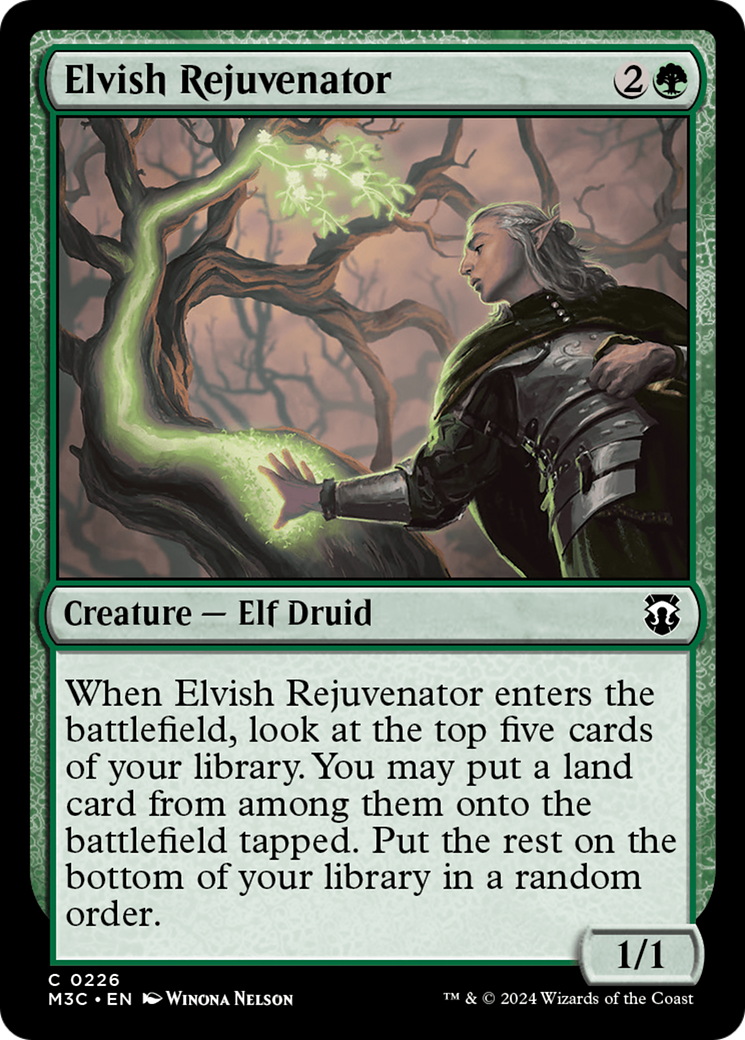 Elvish Rejuvenator (Ripple Foil) [Modern Horizons 3 Commander] | Silver Goblin