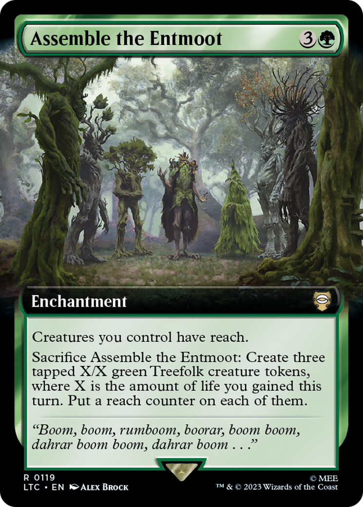 Assemble the Entmoot (Extended Art) [The Lord of the Rings: Tales of Middle-Earth Commander] Foil