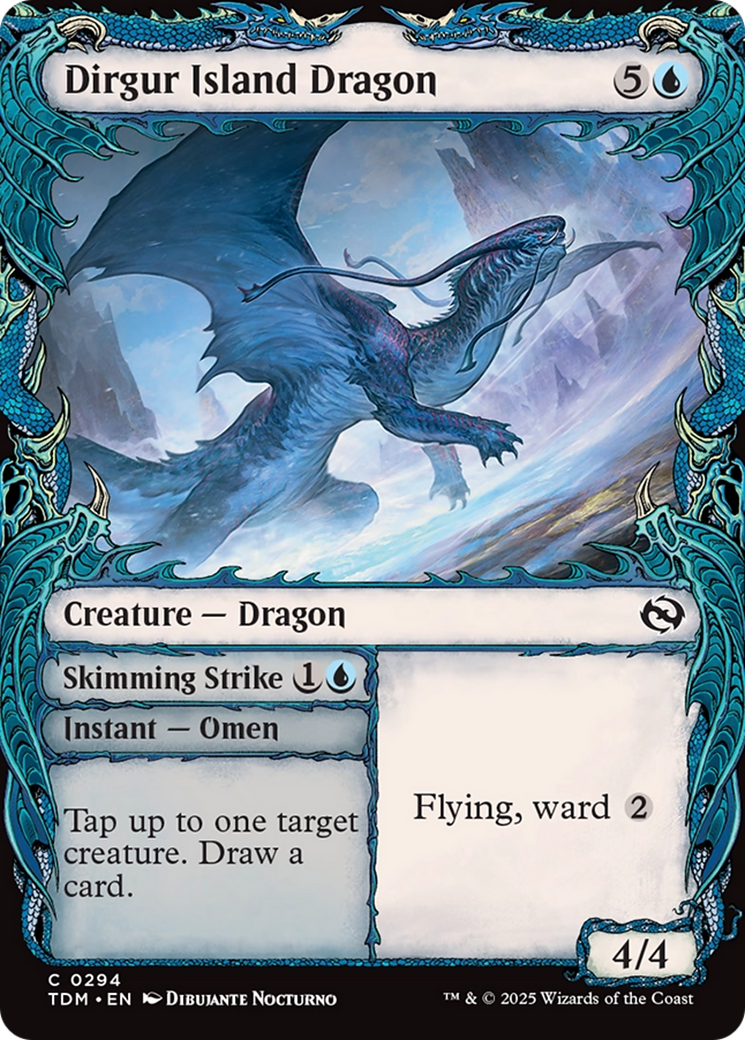 Dirgur Island Dragon // Skimming Strike (Showcase) (294) - Tarkir: Dragonstorm