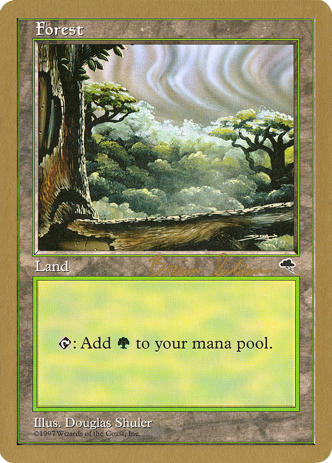 Forest (bs349) (Brian Selden) [World Championship Decks 1998] | Silver Goblin