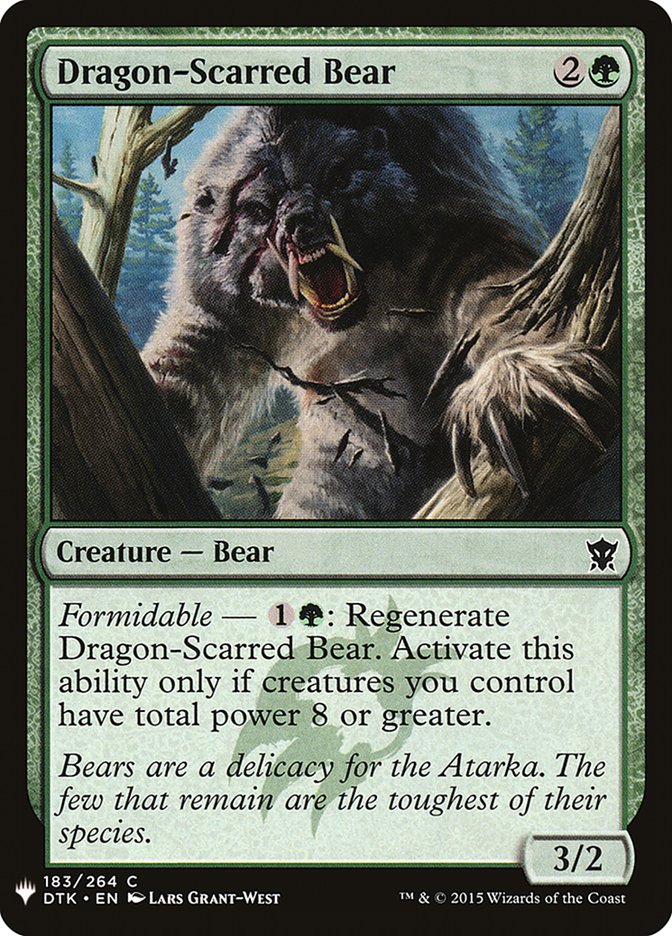 Dragon-Scarred Bear [Mystery Booster] | Silver Goblin