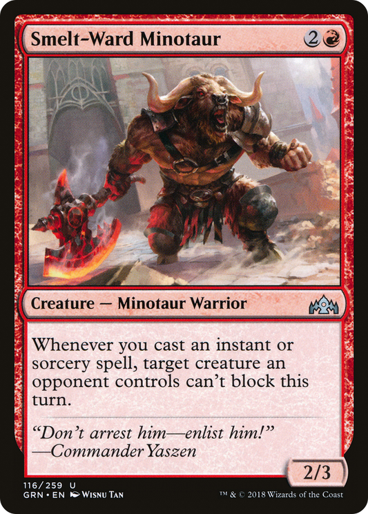 Smelt-Ward Minotaur [Guilds of Ravnica] Foil