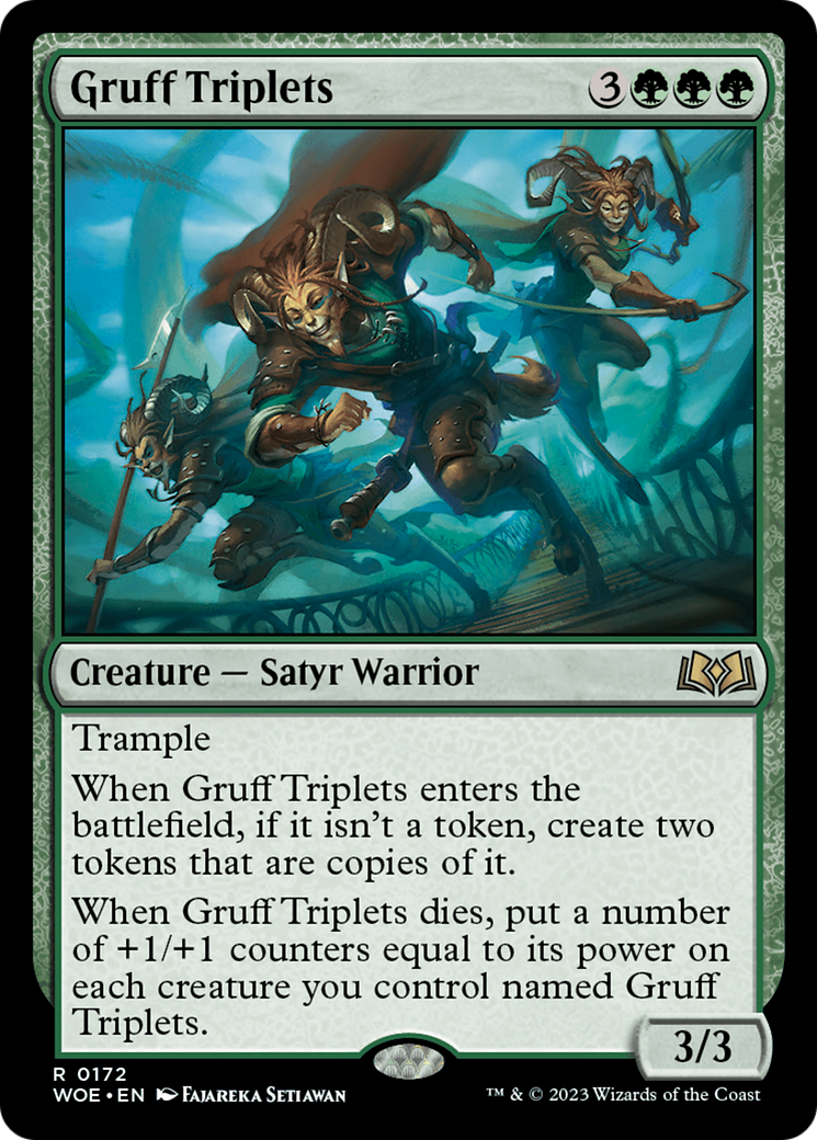 Gruff Triplets [Wilds of Eldraine] | Silver Goblin