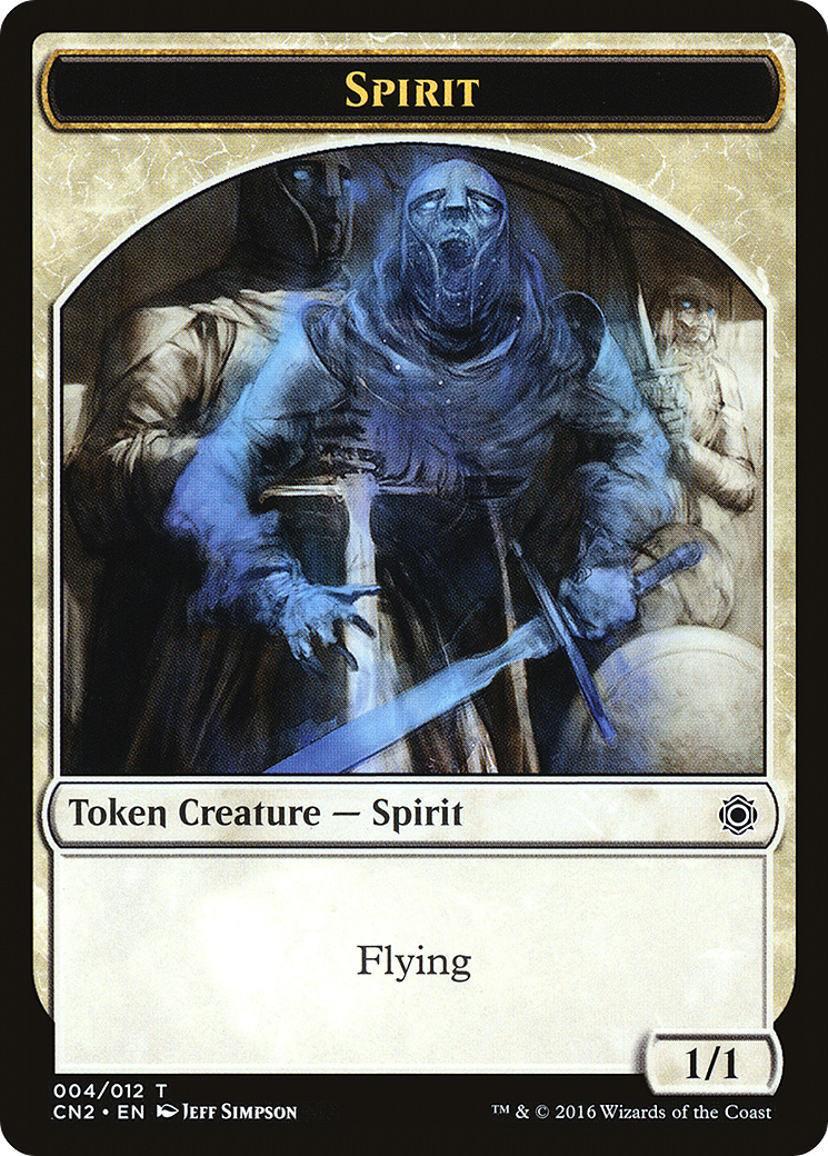 Spirit Token [Conspiracy: Take the Crown Tokens] | Silver Goblin