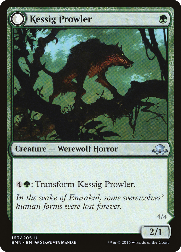 Kessig Prowler // Sinuous Predator [Eldritch Moon] Foil