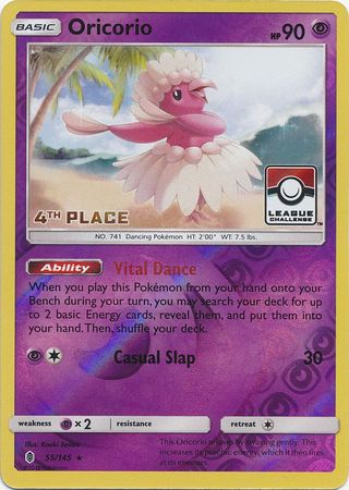 Oricorio (55/145) (League Promo 4th Place) [Sun & Moon: Guardians Rising] | Silver Goblin