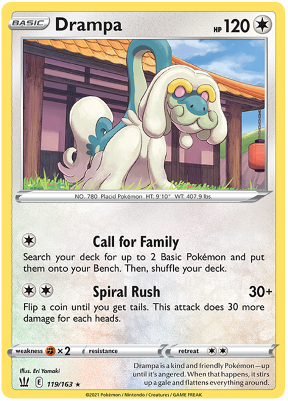 Drampa (119/163) [Sword & Shield: Battle Styles] | Silver Goblin