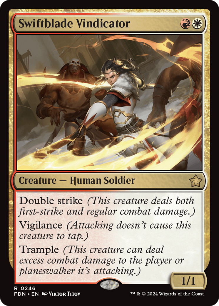 Swiftblade Vindicator [Foundations] Foil