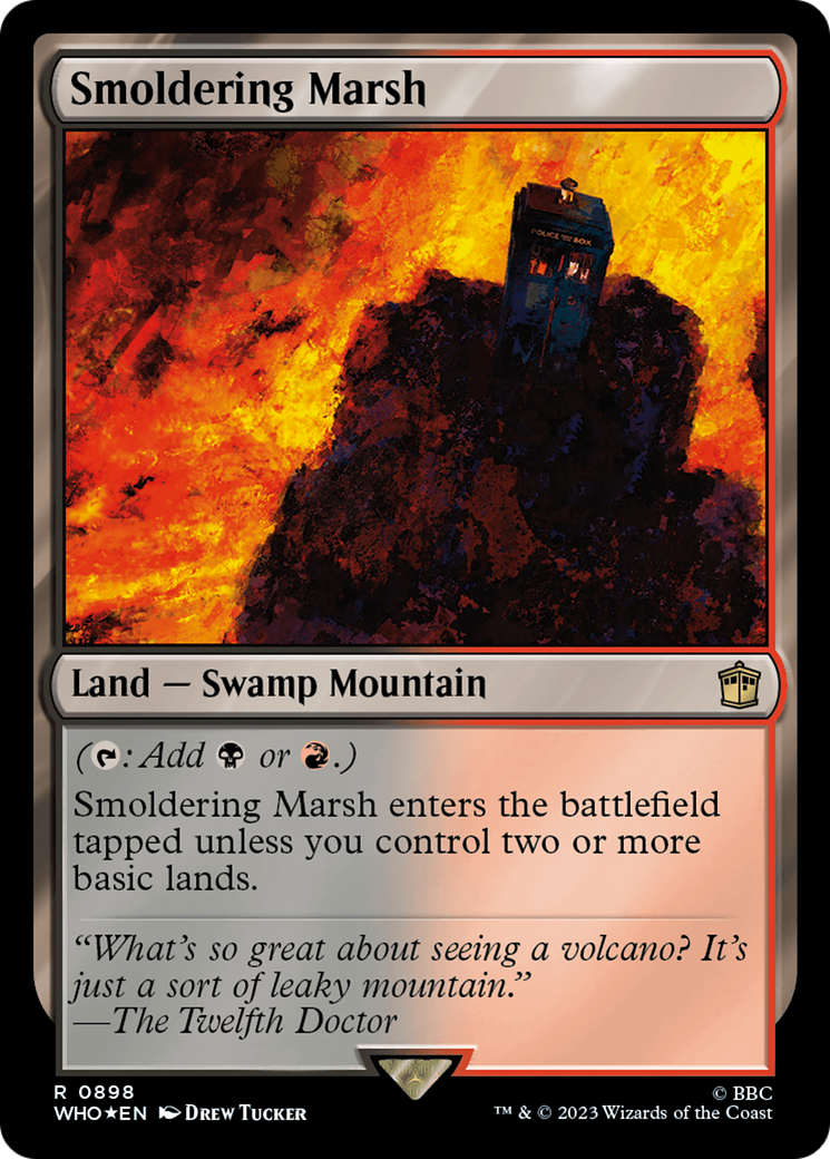 Smoldering Marsh (Surge Foil) [Doctor Who] | Silver Goblin