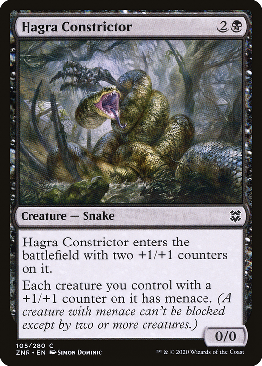 Hagra Constrictor [Zendikar Rising] Foil