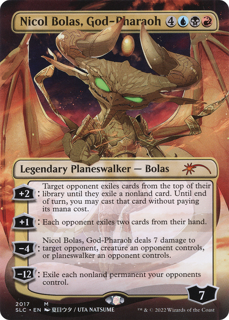 Nicol Bolas, God-Pharaoh (Borderless) [Secret Lair 30th Anniversary Countdown Kit] | Silver Goblin