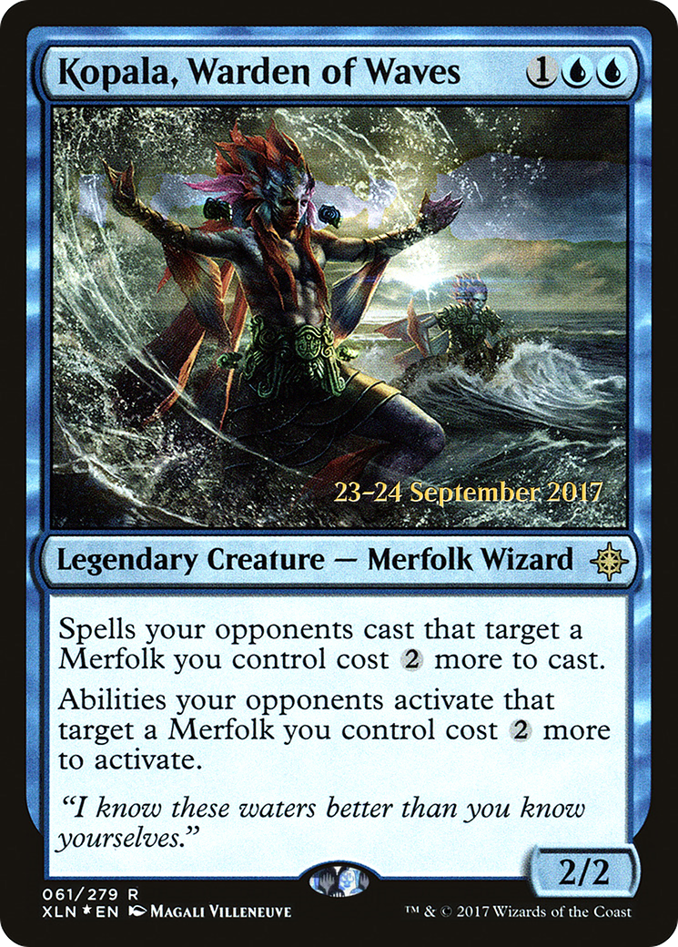 Kopala, Warden of Waves [Ixalan Prerelease Promos] | Silver Goblin