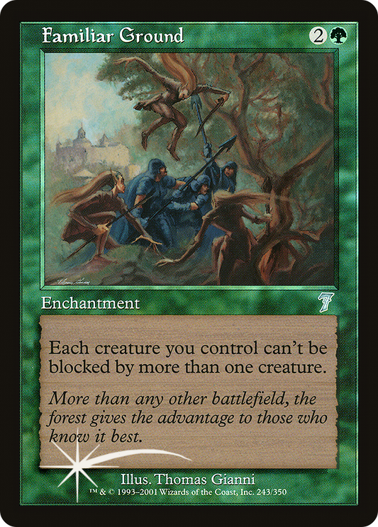 Familiar Ground (243) Foil - Seventh Edition
