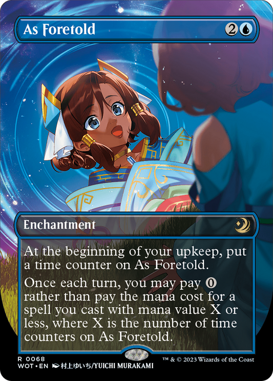 As Foretold (Anime Borderless) [Wilds of Eldraine: Enchanting Tales] Foil