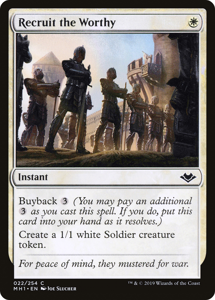 Recruit the Worthy [Modern Horizons] Foil