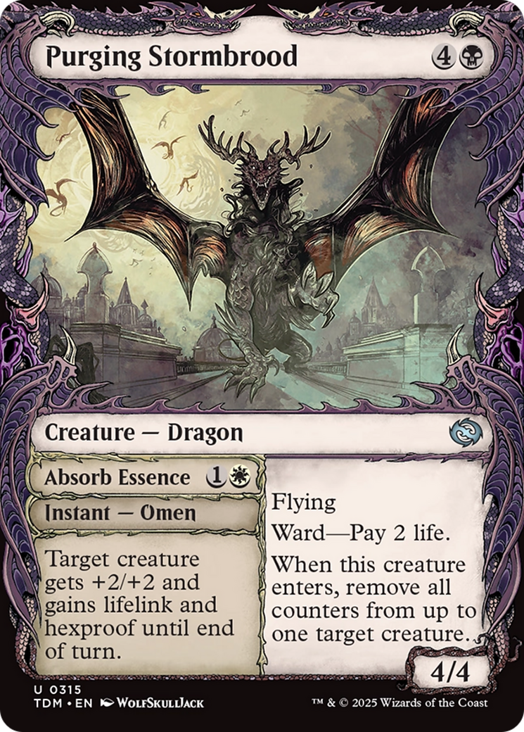 Purging Stormbrood // Absorb Essence (Showcase) (315) - Tarkir: Dragonstorm