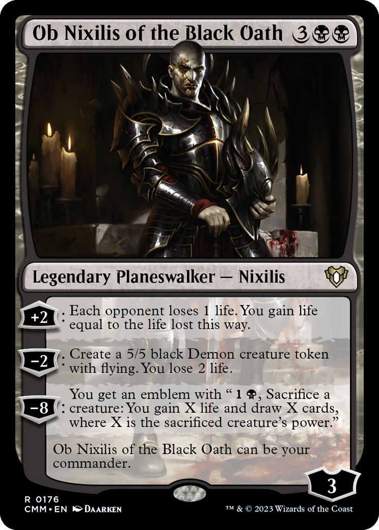 Ob Nixilis of the Black Oath [Commander Masters] | Silver Goblin