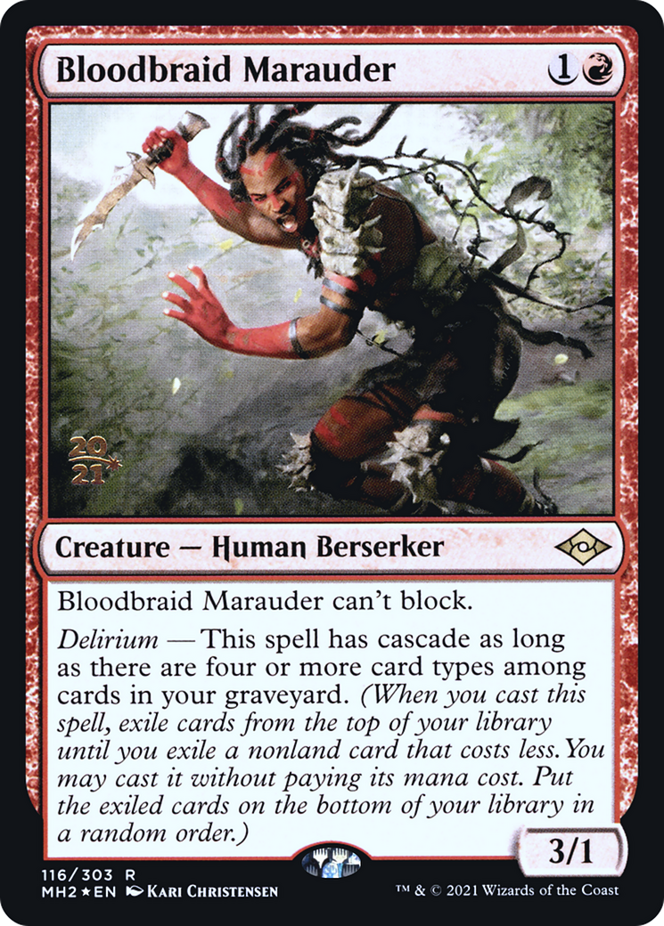 Bloodbraid Marauder [Modern Horizons 2 Prerelease Promos] | Silver Goblin